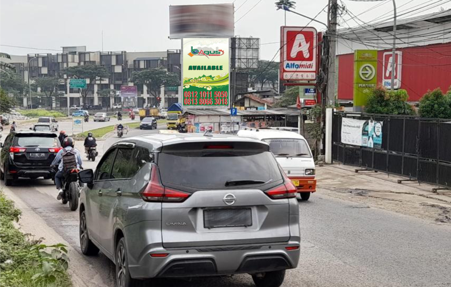 Jl. Raya Cisauk Kab, Tangerang ( Dekat Pasar Moderen Cisauk )
